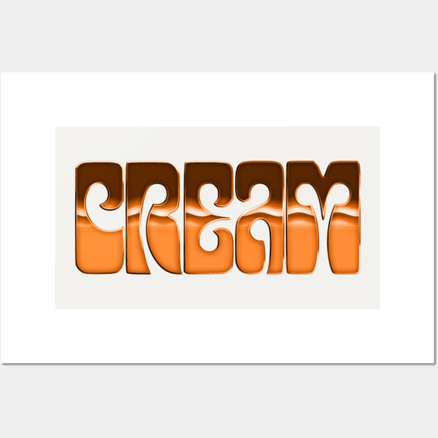 Cream // Retro Classic Rock Fan Design Wall Art by DankFutura